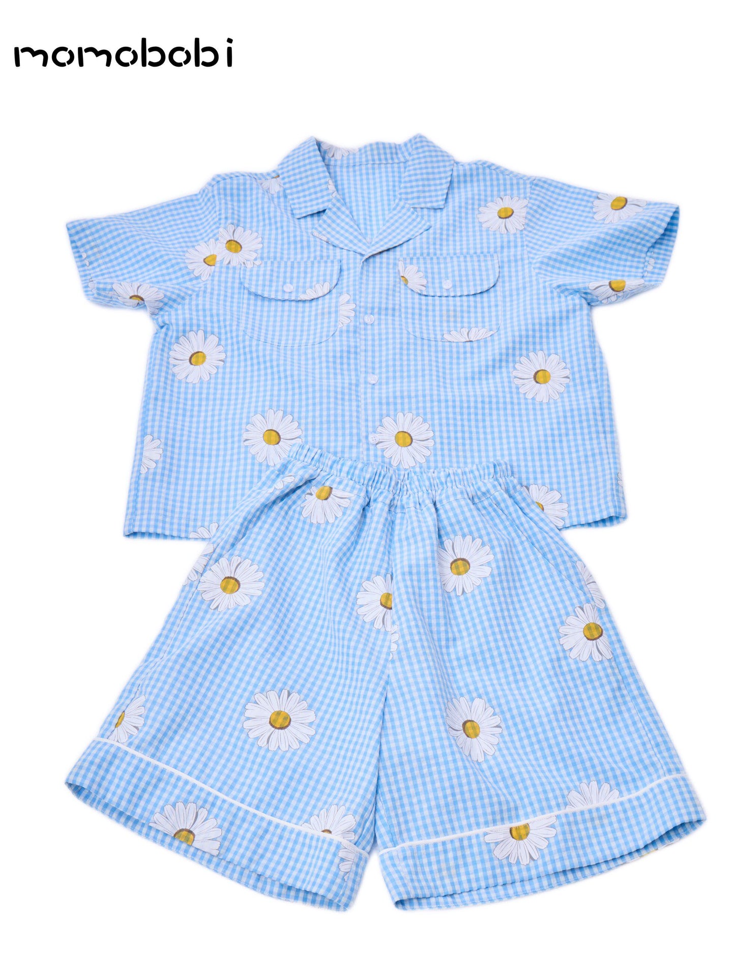 Daisy Gingham Shirt Shorts デイジー チェックシャツ ショートパンツ【mh0013007】