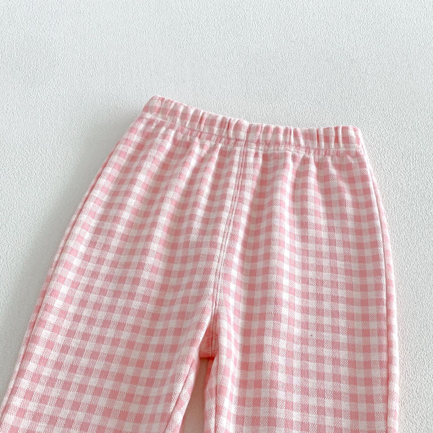 キッズ チェック柄 長袖カーディガン フレアパンツ セット【mh0014036】