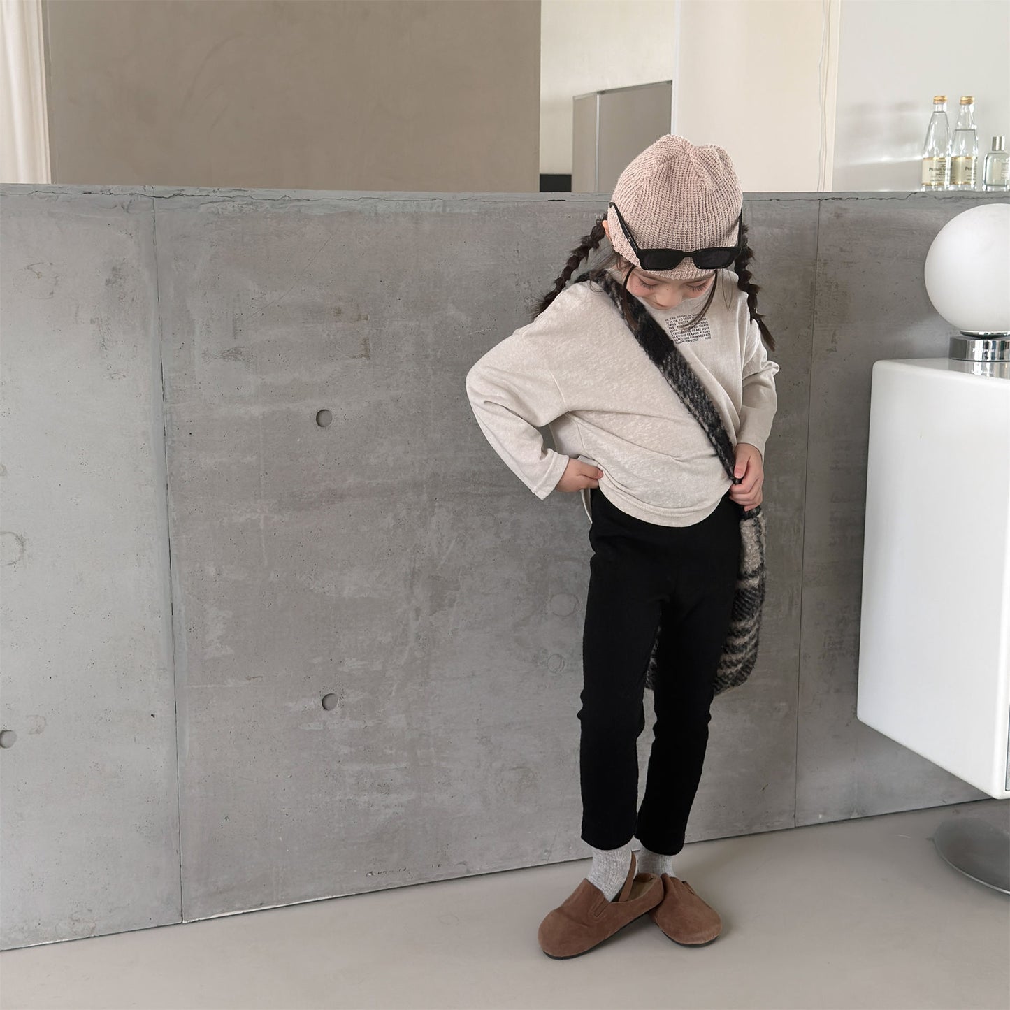 Kids' High-Waist Back Pocket Leggings Pants [mh0014051]