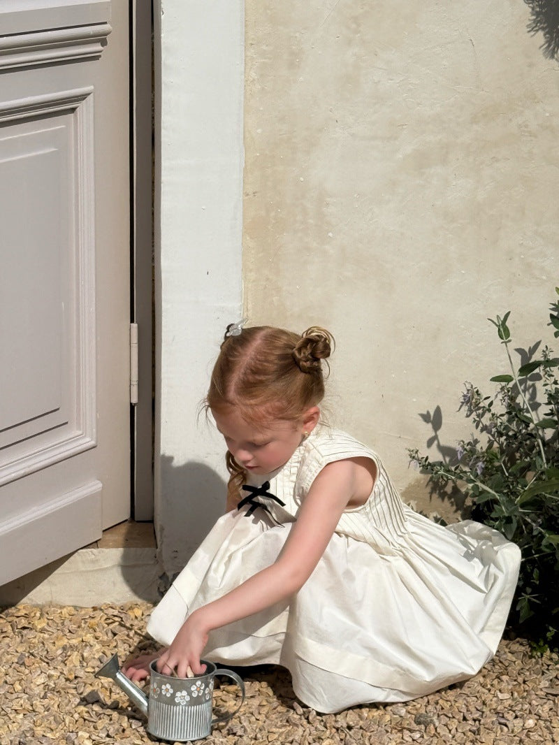 Sleeveless Pleated Princess Dress ピンタック ノースリーブワンピース【mh0013248】