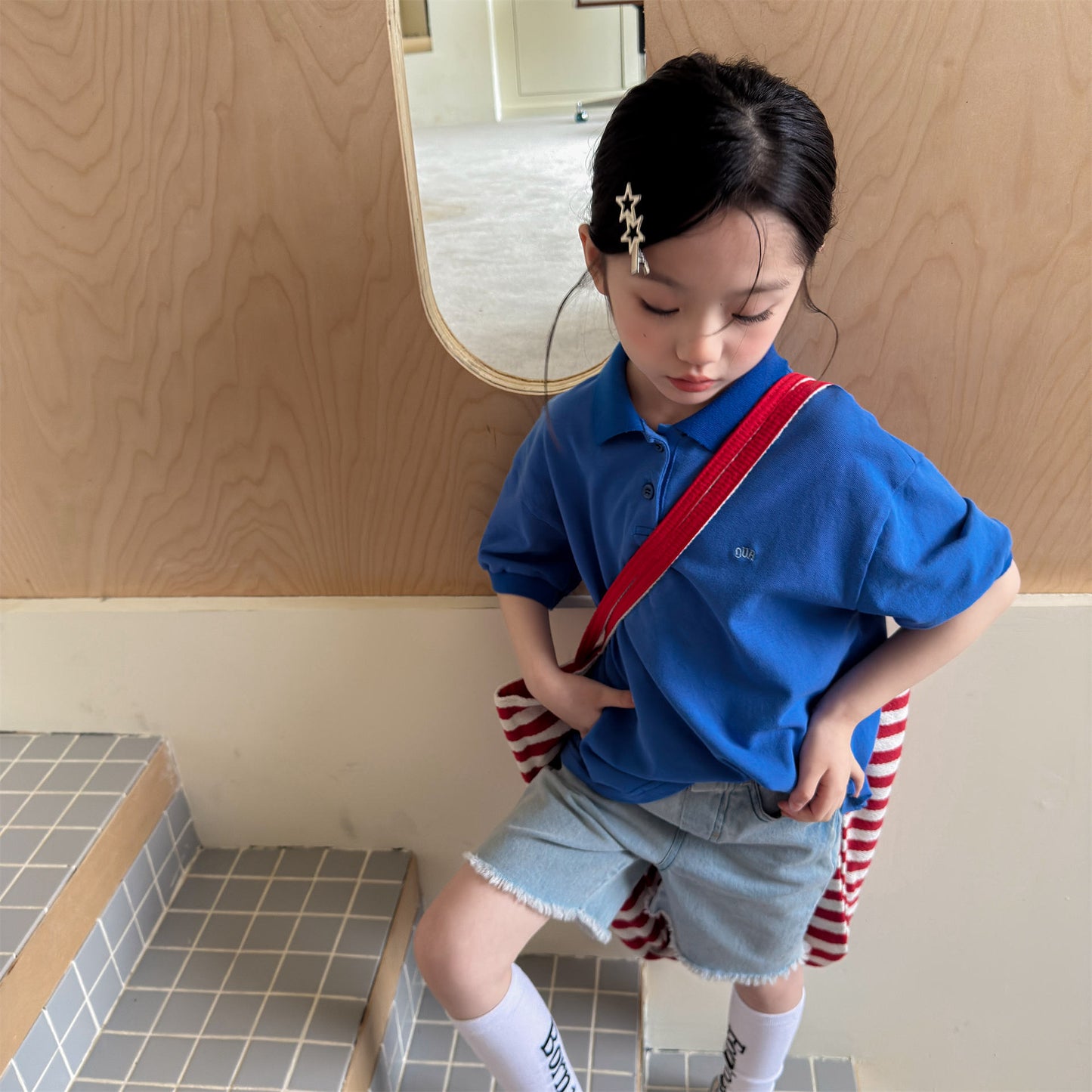 Short Sleeve Pique Cotton Polo Shirt 半袖 コットン 鹿の子 ポロシャツ【mh0012658】
