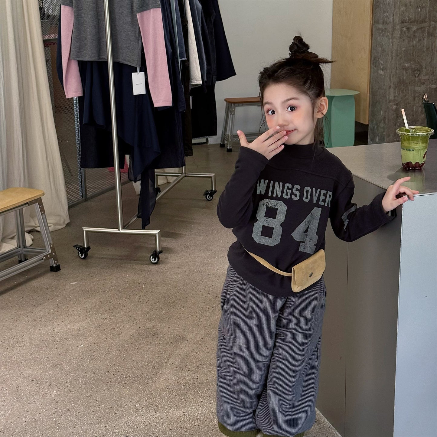 ストライプパンツ 裏ボア ジョガー スウェット カジュアル ボトムス【mh0011605】