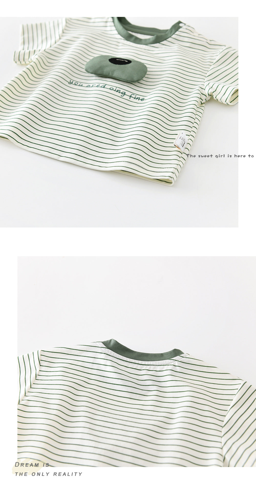 Animal Stripe Tee ボーダー ドッグノーズ 半袖Tシャツ【mh0012863】