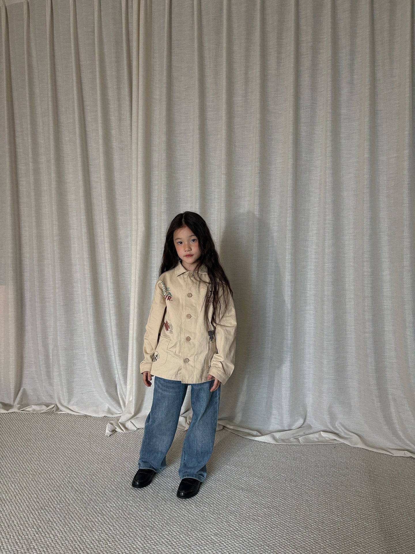 yummy&rocky | Cotton Print Long Sleeve Shirt コットン プリント 長袖シャツ【mh0020172】