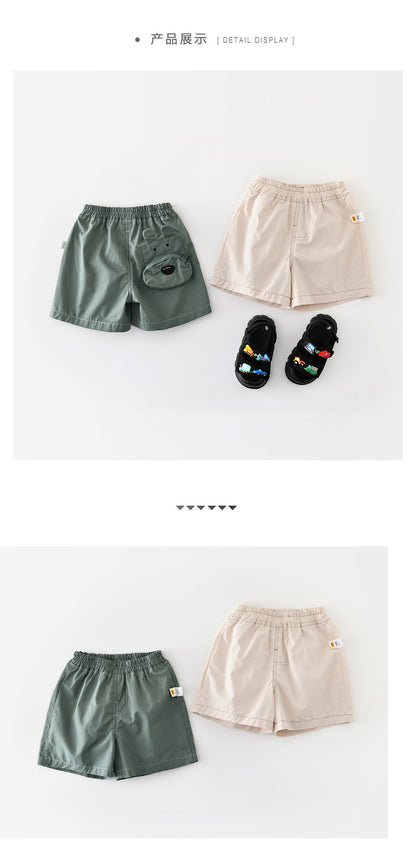 Playful Animal Pocket Shorts コットン ショートパンツ【mh0012862】