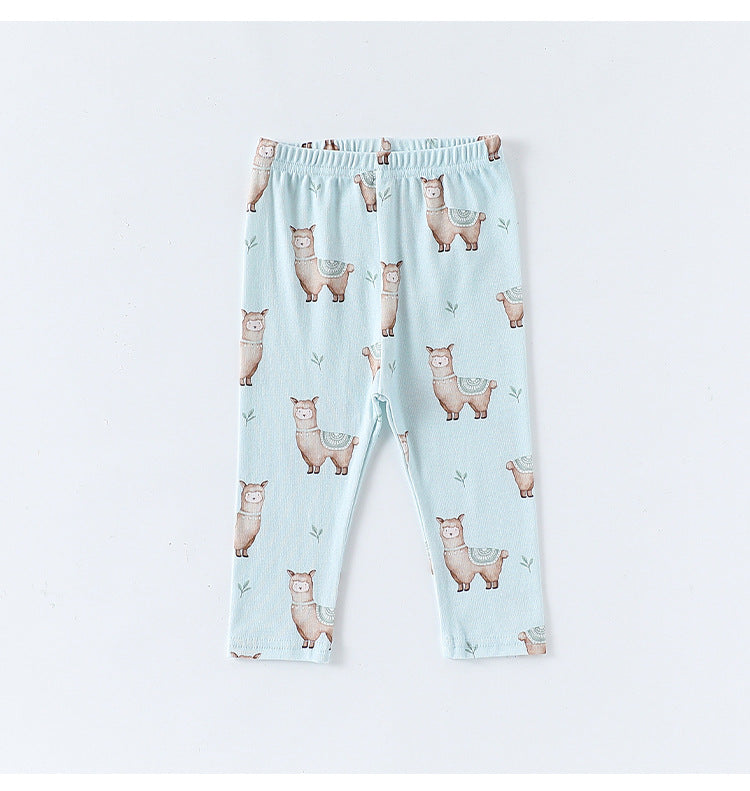 長袖肌着ロンパース/パンツ アニマル/星月プリント ボディスーツ【mh0011724】