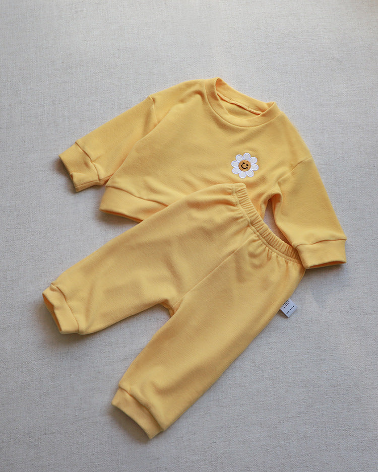 Flower Patch Fleece Sweatshirt Set