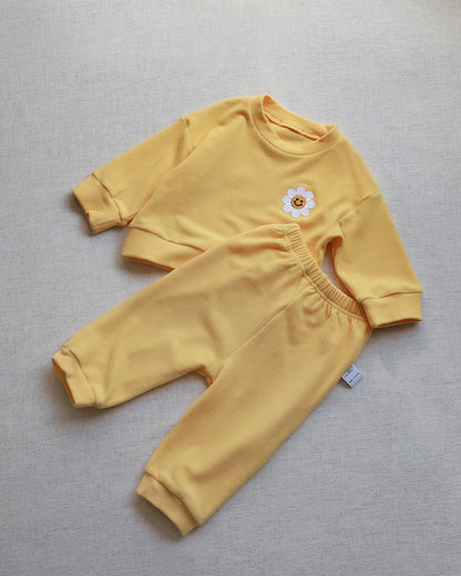 Flower Patch Fleece Sweatshirt Set