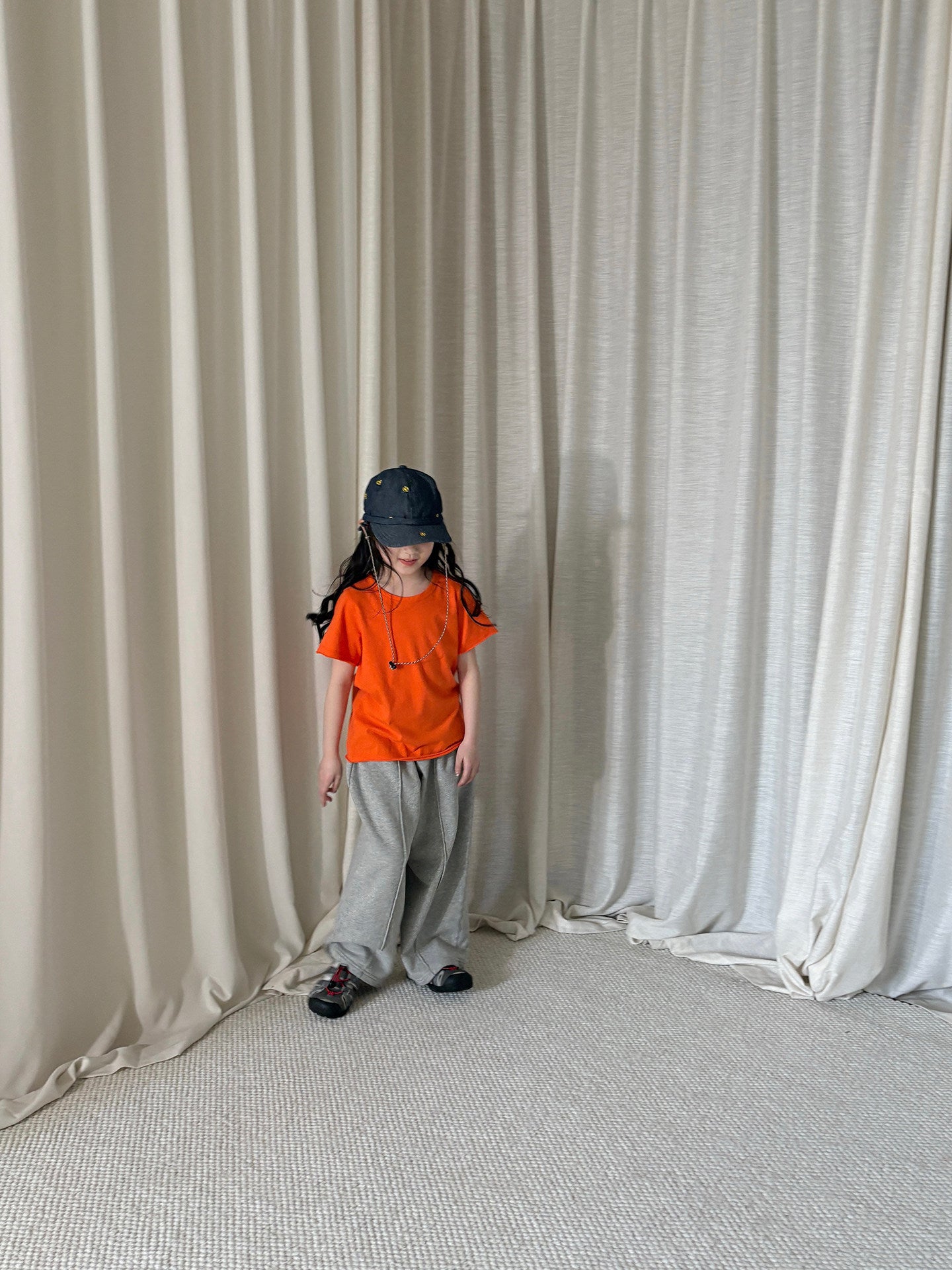 yummy&rocky | Cotton Raw Edge T-shirt コットン 半袖Tシャツ【mh0020174】