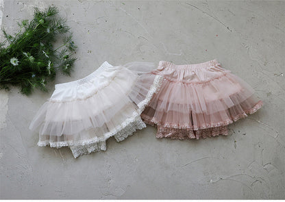 Tiered Tulle Skirt Pants チュール レーススカートパンツ【mh0012989】