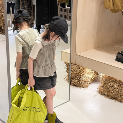 Vintage Washed Denim Shorts ベーシック デニムショートパンツ【mh0013225】