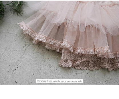 Tiered Tulle Skirt Pants チュール レーススカートパンツ【mh0012989】