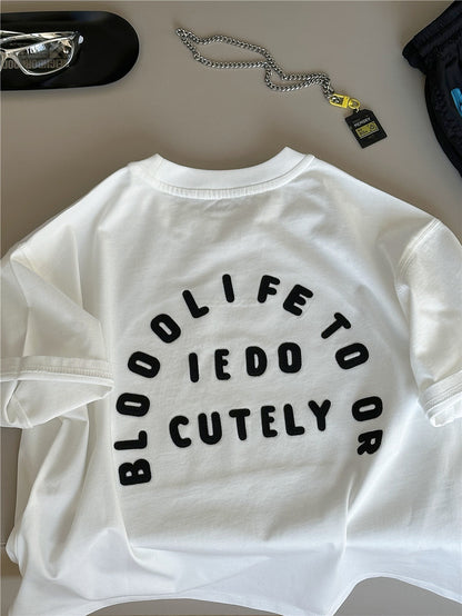 Graphic Cotton Tee バックロゴプリント 半袖Tシャツ【mh0012953】