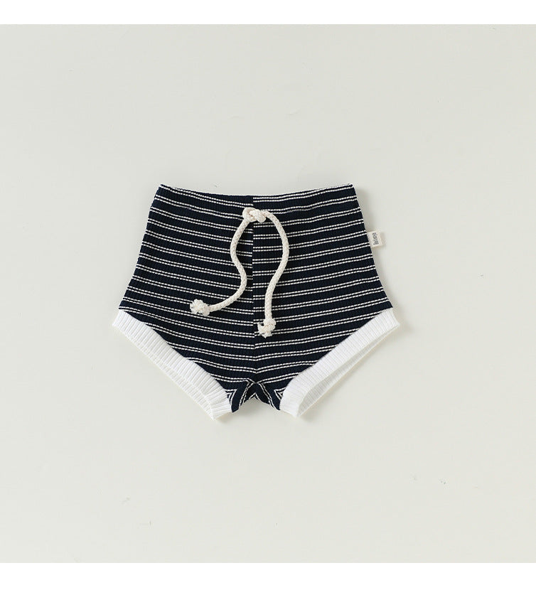 Striped Tee & Shorts Set ボーダー 半袖Tシャツ ショートパンツ セット【mh0013033】