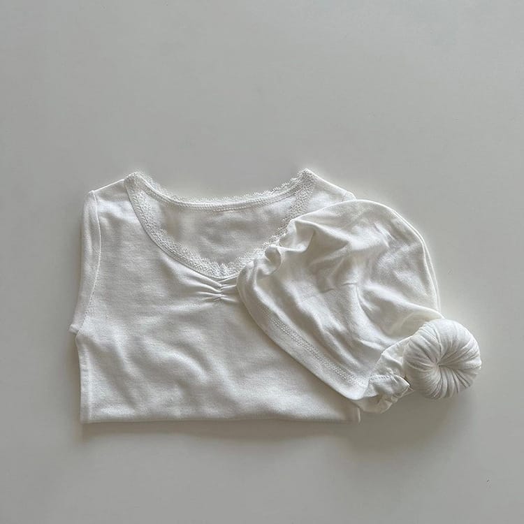 Lace Collar Loungewear Set レース襟 ルームウェア セットアップ【mh0012691】