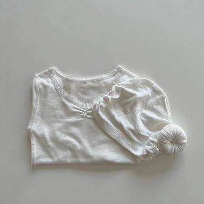 Lace Collar Loungewear Set レース襟 ルームウェア セットアップ【mh0012691】