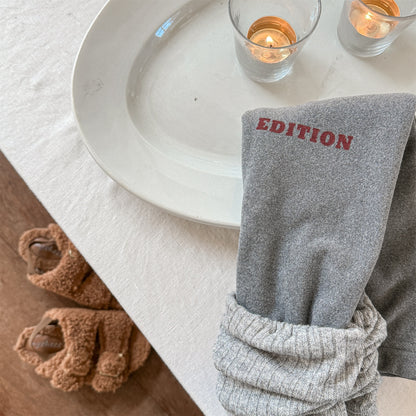 レギンスパンツ 裏起毛 ロゴ刺繍 ドッキング リブ ボトムス【mh0011611】