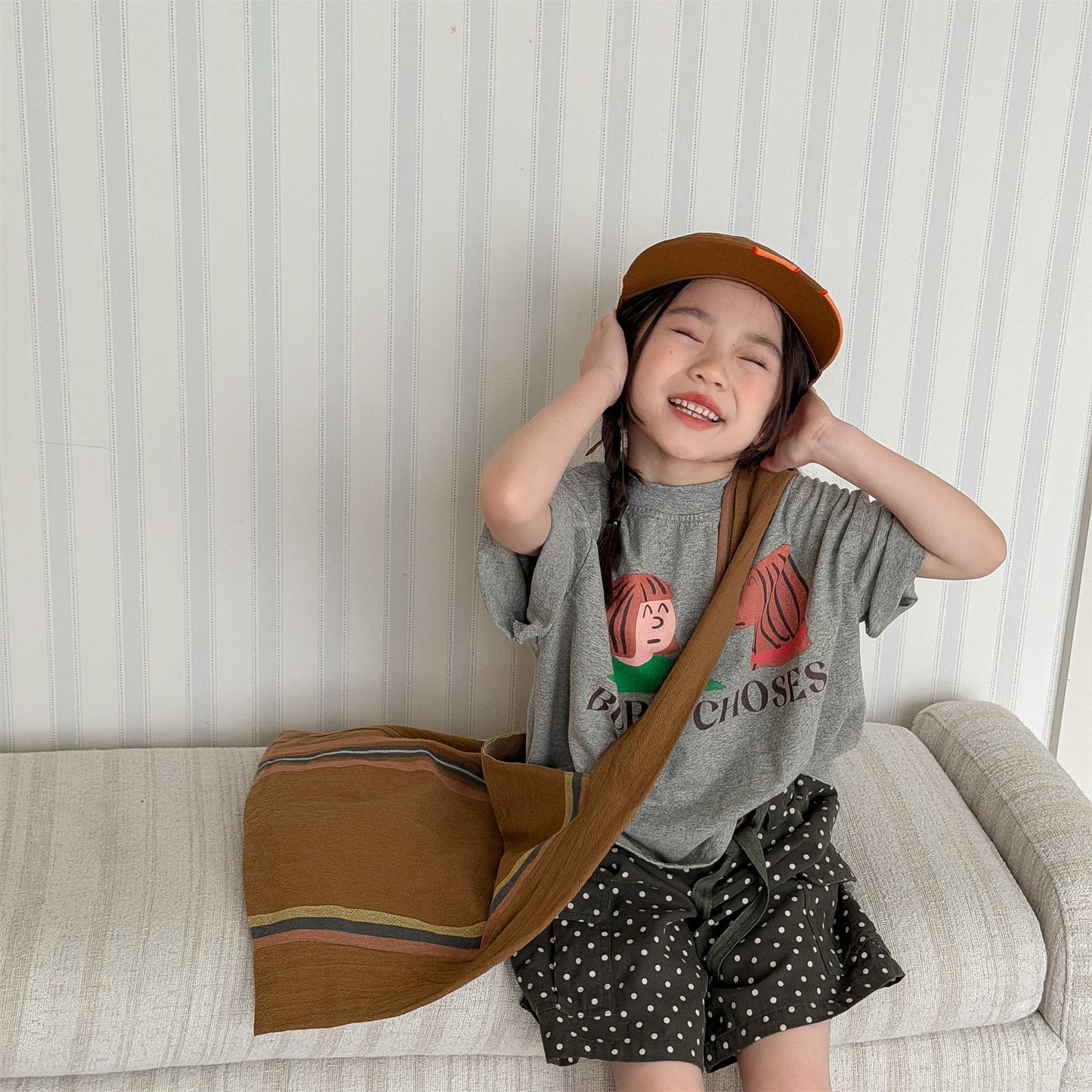 Dalmatian Graphic Cotton Jersey Top Short Sleeve T-shirt アニマル プリント Tシャツ【mh0012660】