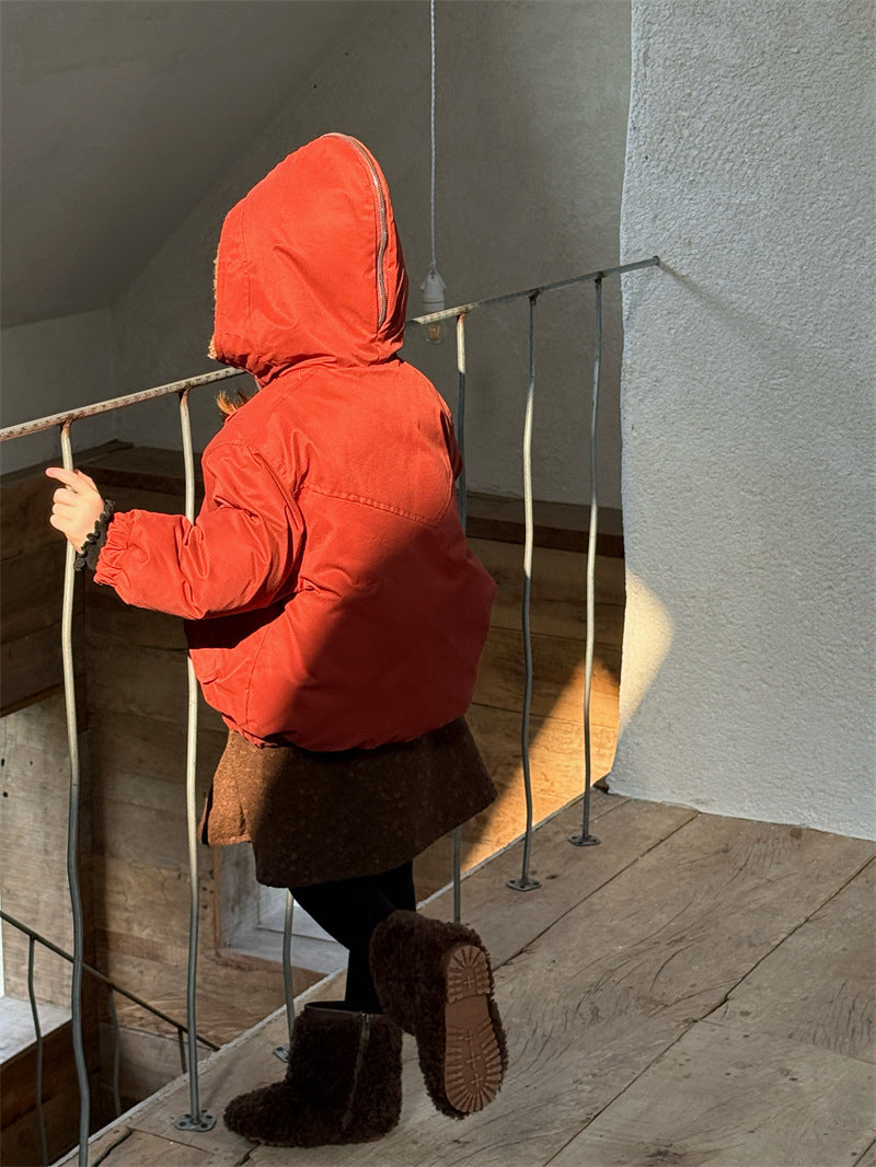 ジャケット 中綿 ボア襟 ダッフル風 トグルボタン ショート丈 アウター【mh0011615】