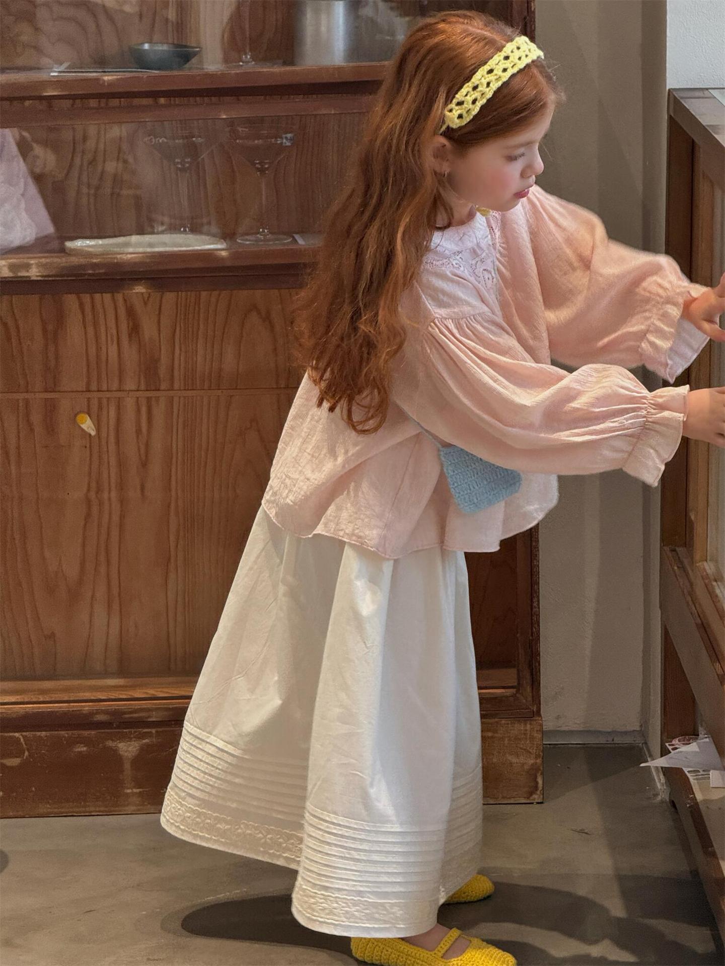 Lace Crew Neck Princess Blouse レース クルーネック ブラウス【mh0012223】