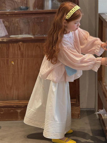 Lace Crew Neck Princess Blouse レース クルーネック ブラウス【mh0012223】