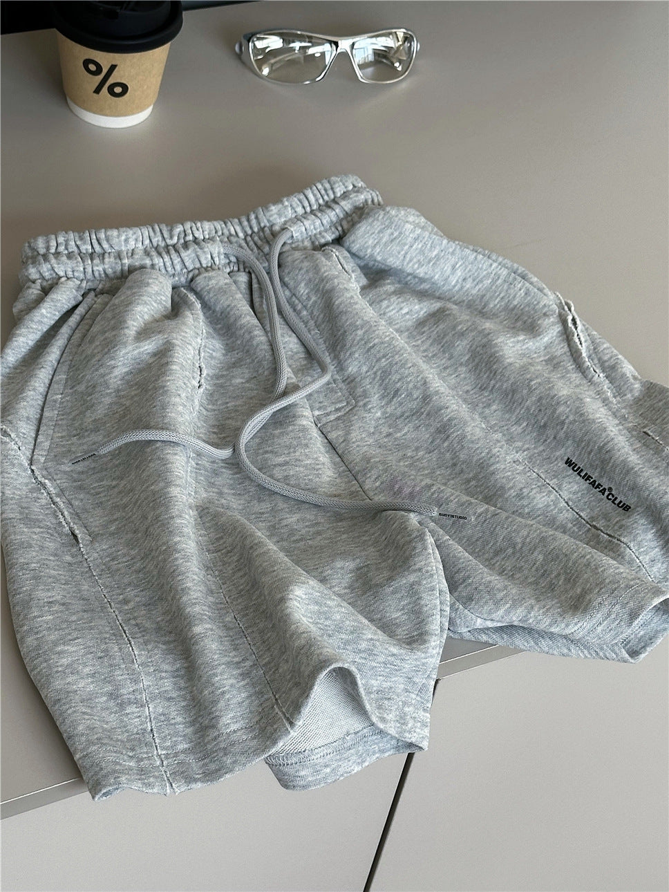 Curved Seam Shorts カットオフデザイン ハーフパンツ【mh0012963】