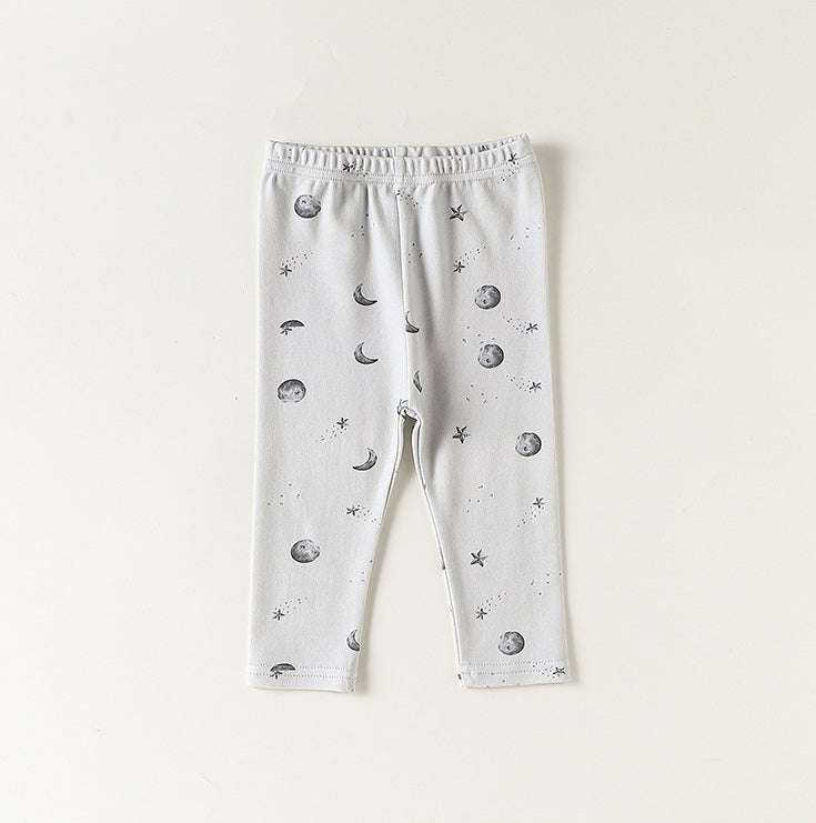 長袖ロンパース/パンツ ストライプ スペース宇宙 ドットプリント【mh0011716】