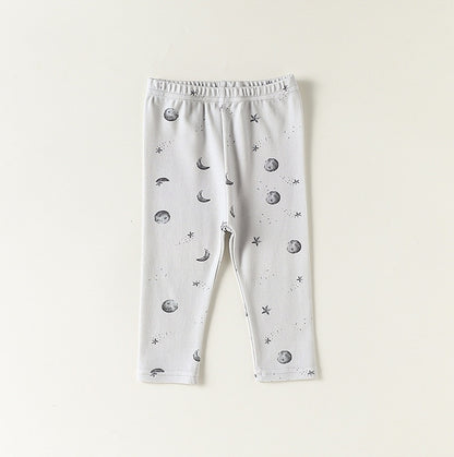 長袖ロンパース/パンツ ストライプ スペース宇宙 ドットプリント【mh0011716】