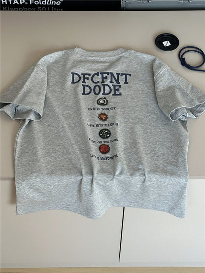 Graphic Alphabet Tee 英字プリント 半袖Tシャツ【mh0012972】