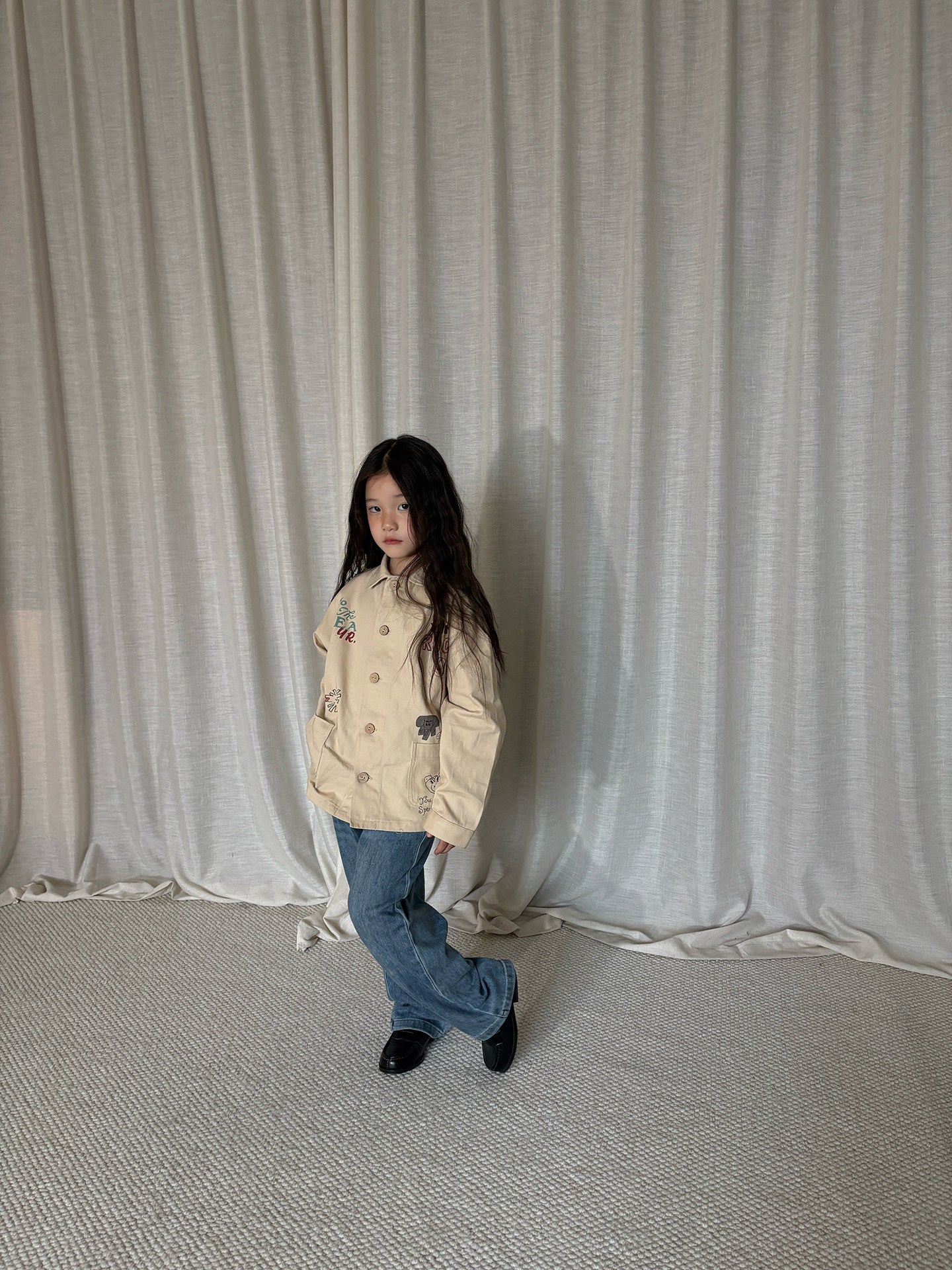yummy&rocky | Cotton Print Long Sleeve Shirt コットン プリント 長袖シャツ【mh0020172】
