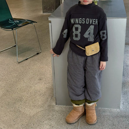 ストライプパンツ 裏ボア ジョガー スウェット カジュアル ボトムス【mh0011605】