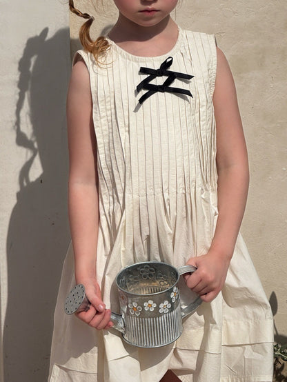 Sleeveless Pleated Princess Dress ピンタック ノースリーブワンピース【mh0013248】