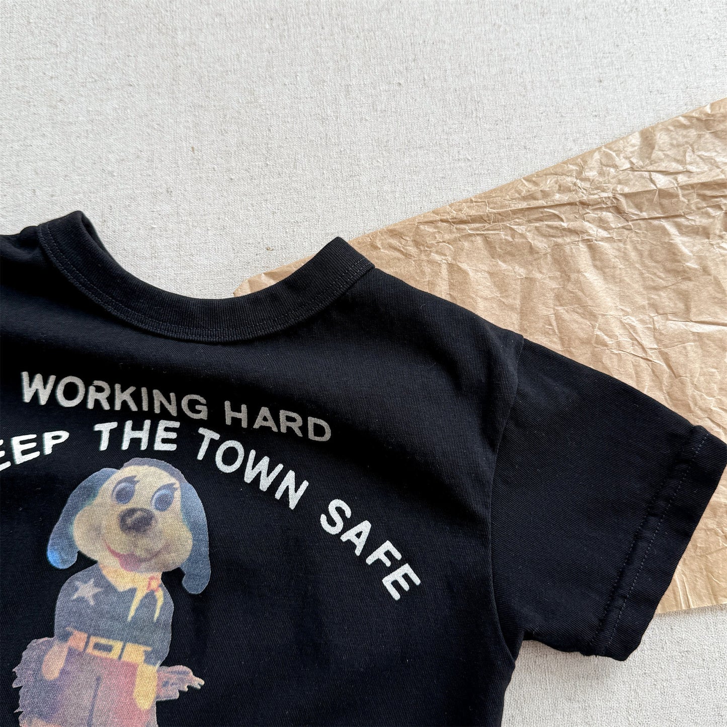 Dog Print Graphic T-shirt ドッグプリント 半袖Tシャツ【mh0013221】