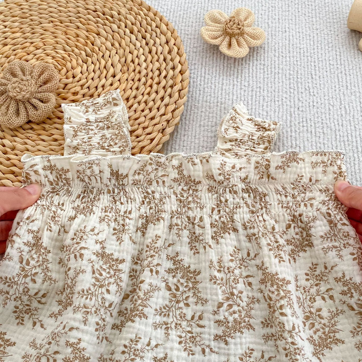 Floral Ruffle Camisole Bloomer フリル キャミソール ブルマ【mh0013159】