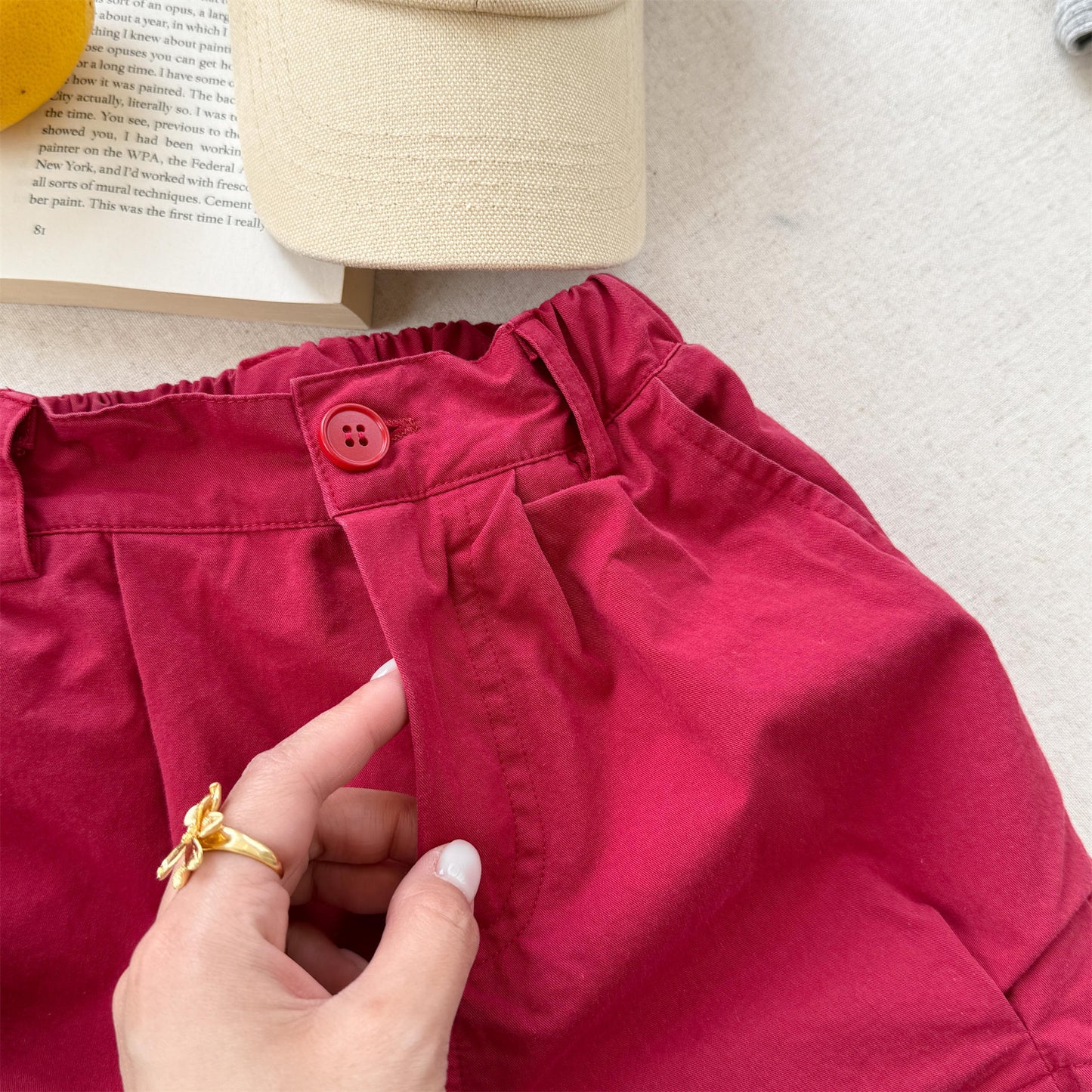 Pennant Patch Graphic Cotton Shorts ワッペン ショートパンツ【mh0012650】