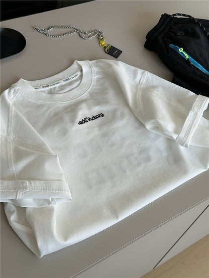 Graphic Cotton Tee バックロゴプリント 半袖Tシャツ【mh0012953】