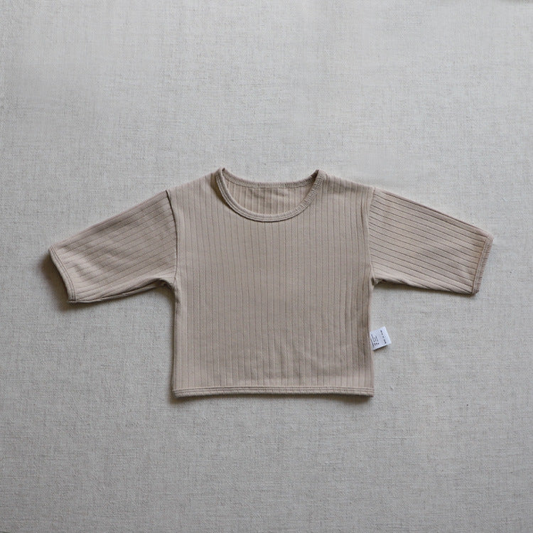Wide Ribbed Long Sleeve Lounge Set リブ編み 長袖 セットアップ【mh0012674】