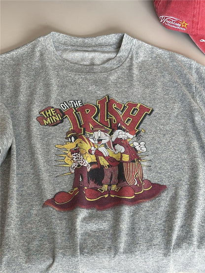 Cartoon Graphic T-Shirt キャラクター プリント 半袖Tシャツ【mh0012945】