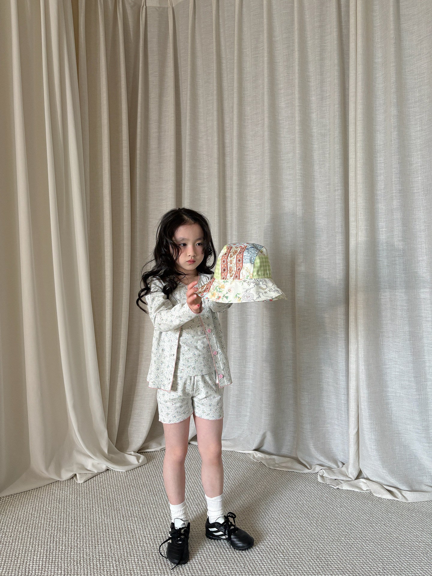 yummy&rocky | Floral Cotton Cardigan Pants 花柄 コットン カーディガン パンツ【mh0020169】