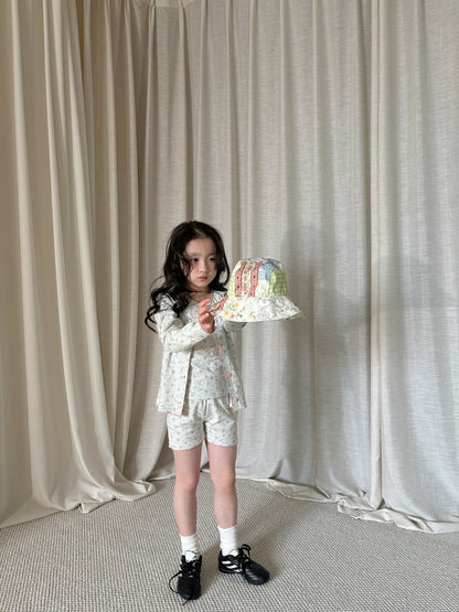 yummy&rocky | Floral Cotton Cardigan Pants 花柄 コットン カーディガン パンツ【mh0020169】