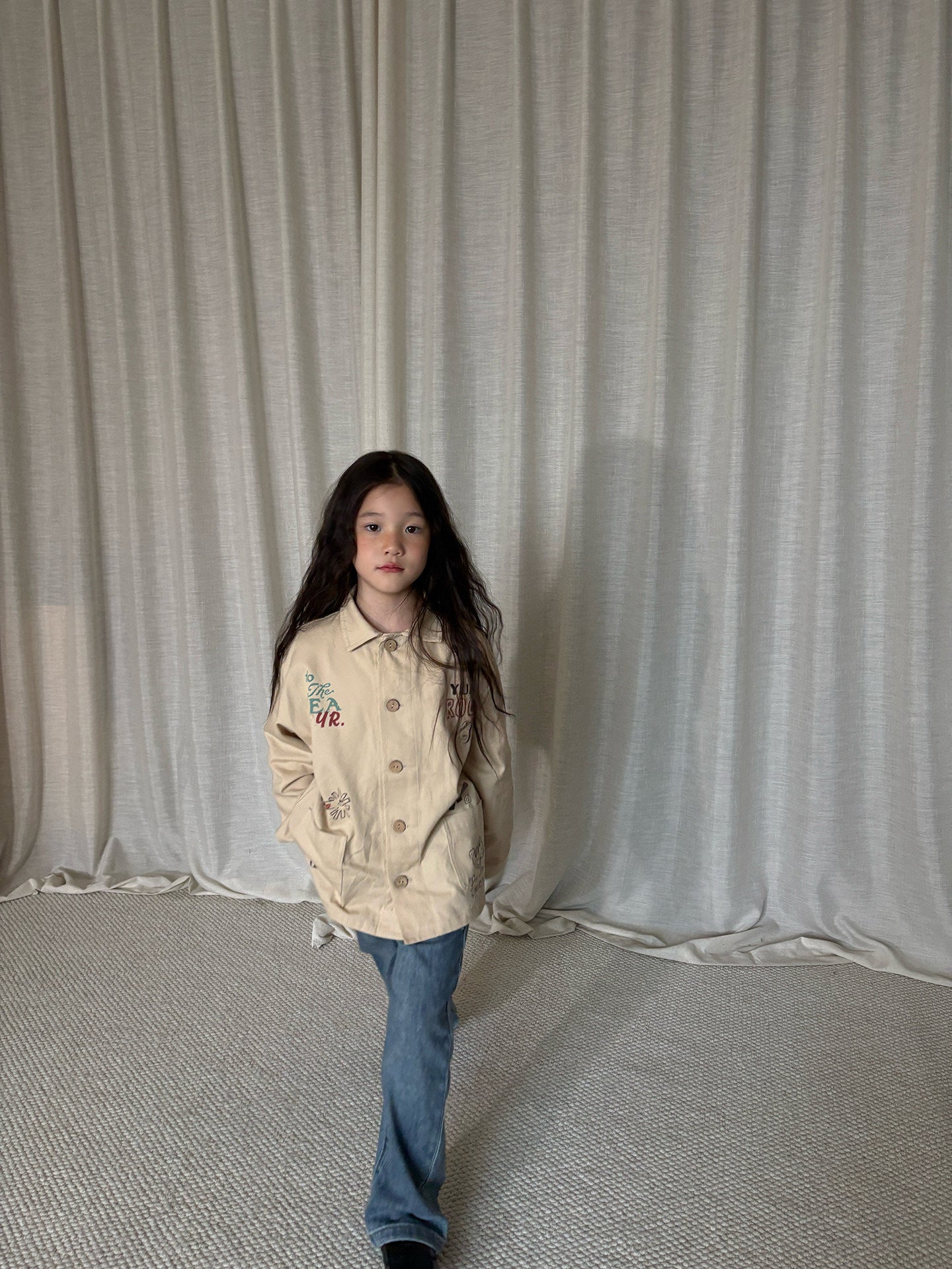 yummy&rocky | Cotton Print Long Sleeve Shirt コットン プリント 長袖シャツ【mh0020172】