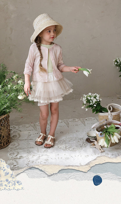 Tiered Tulle Skirt Pants チュール レーススカートパンツ【mh0012989】