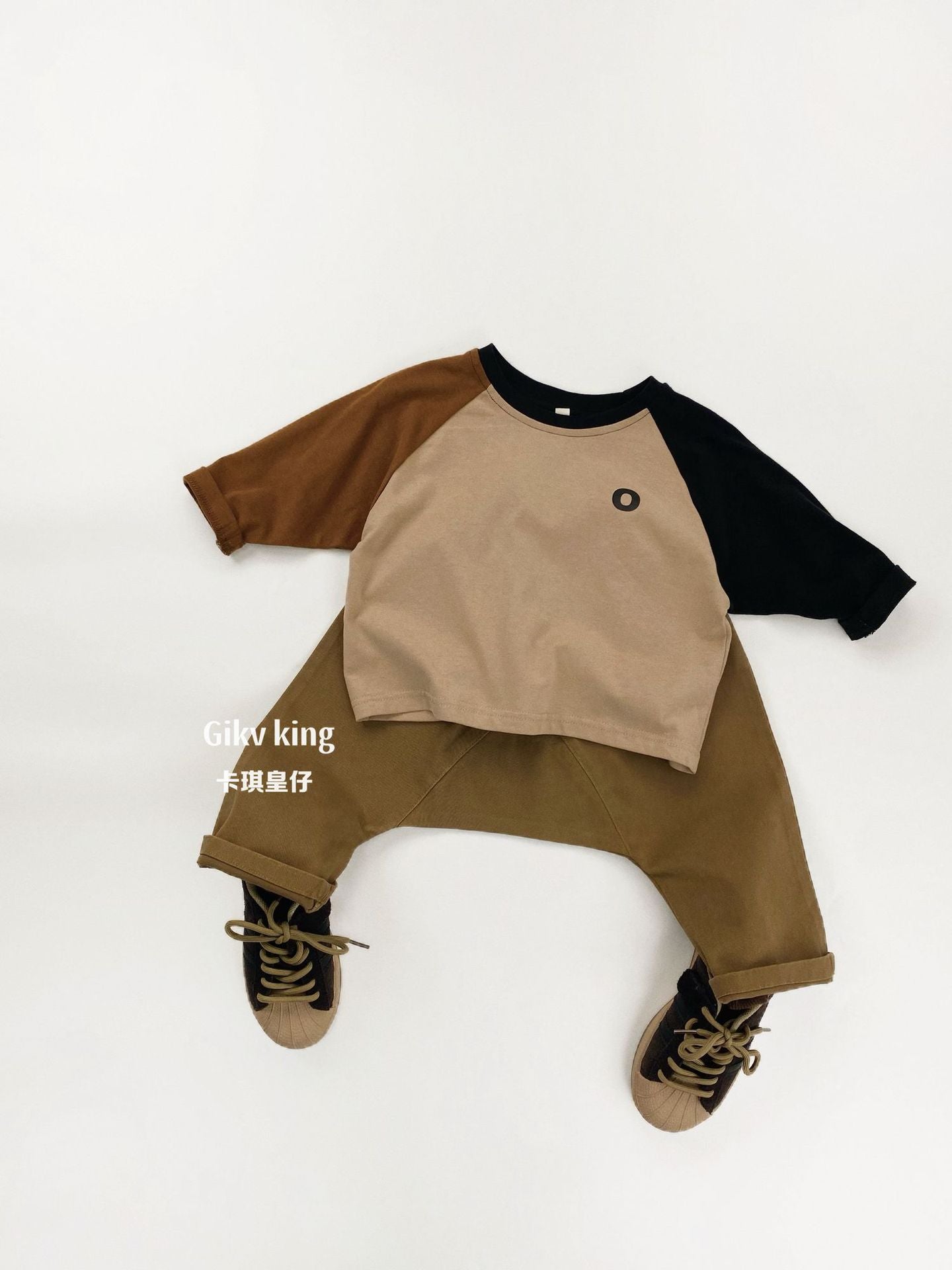 Khaki Cotton Wide Leg Sarrouel Pants サルエルパンツ【mh0012578】
