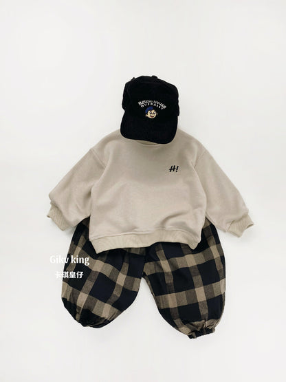 Retro Plaid Loose Leggings [mh0012574]