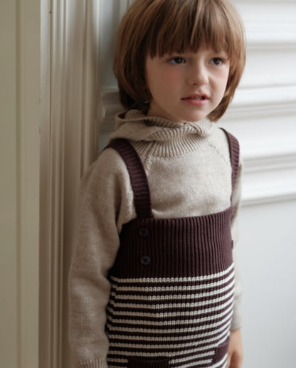 くま耳フーディニット ニュアンスカラー アニマルモチーフ セーター【mh0011576】