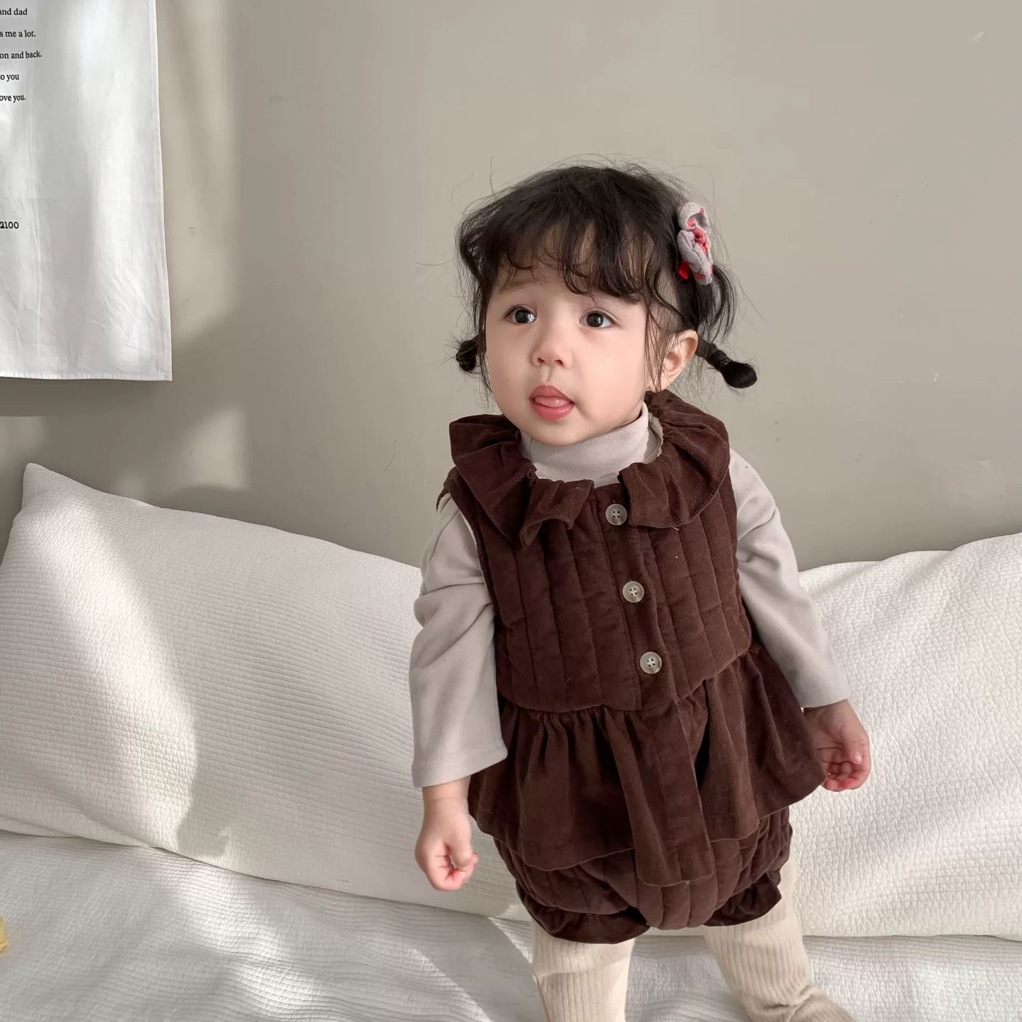 キッズベスト キルティングペプラムベスト ジャケット 2カラー ガールズ 女の子 子供服【mh0003338】