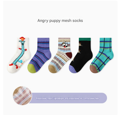 Mesh Cartoon Socks アニマル メッシュ靴下【mh0013024】
