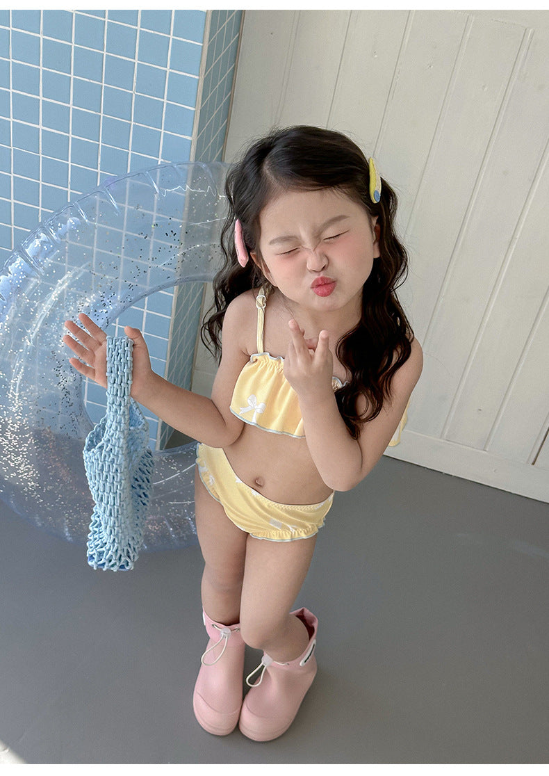 UPF50 Plus Ruffled Two-piece Bikini セパレート 水着【mh0012581】