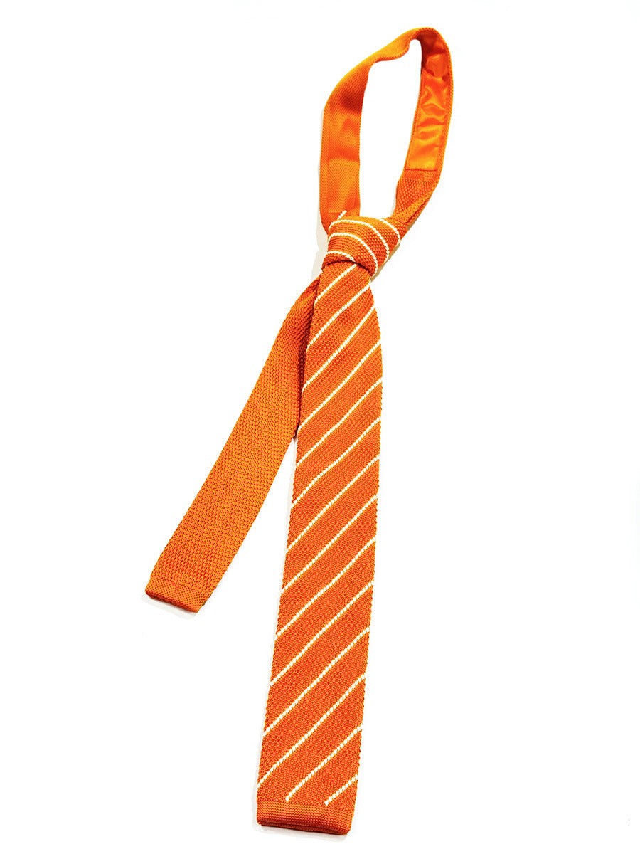Wide Stripe School Tie ニット ストライプ ネクタイ【mh0013014】