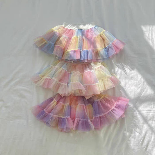 Rainbow Tulle Skirt レインボーチュールスカート【mh0012937】